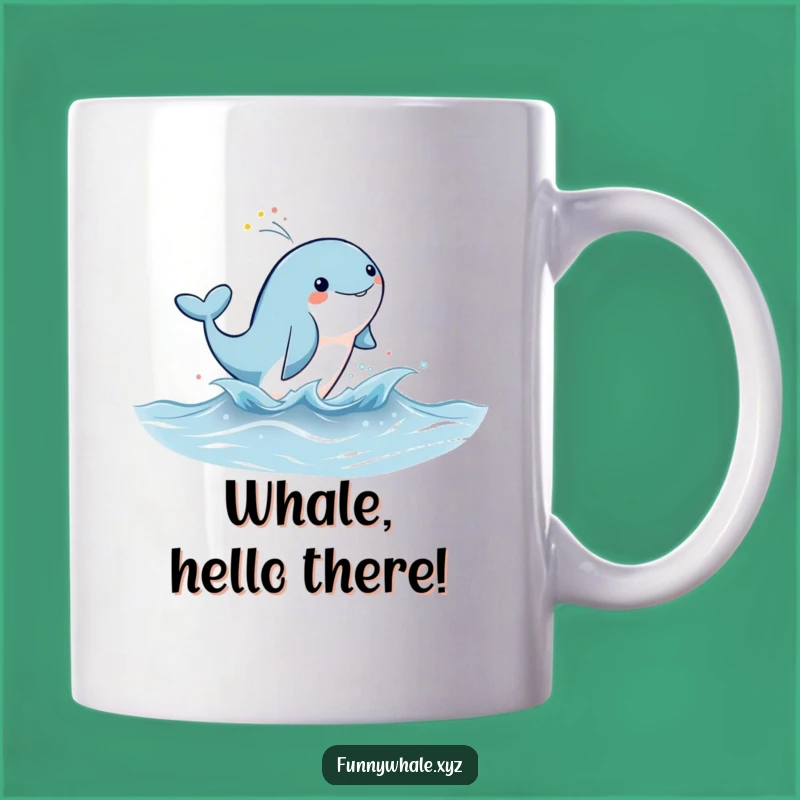 Funny Rainbow Whale Leap Mug: Magical Gift for Whimsical Souls!