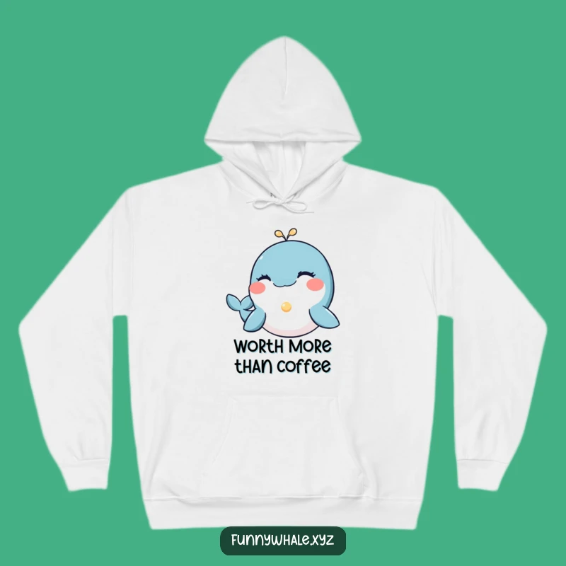 Cozy Funny Winking Whale Pearl Hoodie: Warmth & Gentle Gifts