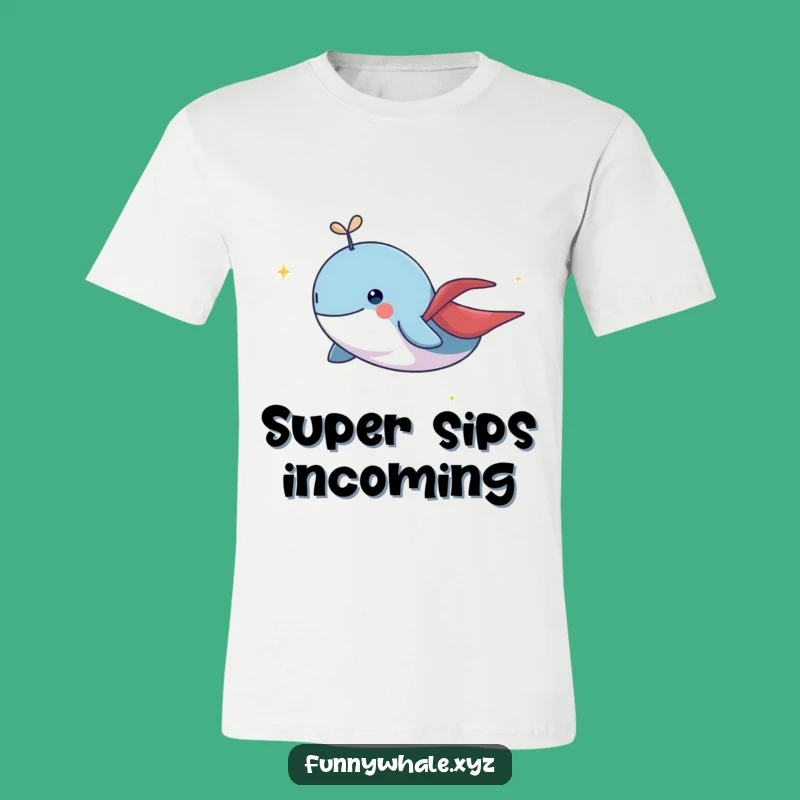 Funny Flying Whale Cape T-Shirt: Unleash Your Inner Superhero