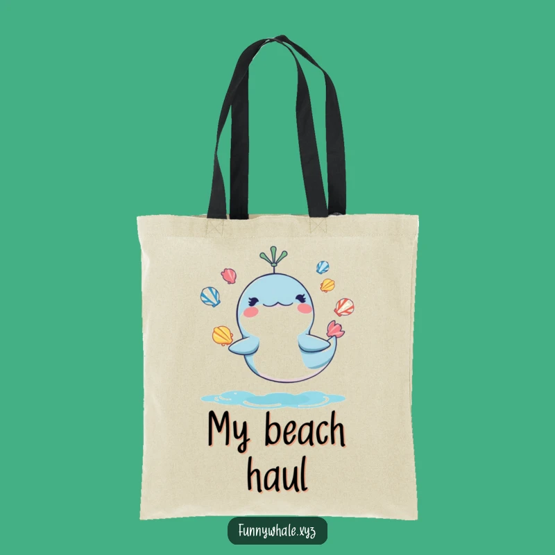 Funny Juggling Whale Tote Bag: Carry Your Ocean Fun Everywhere